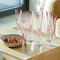 英國LSA Moya笛型香檳杯2入組(粉色、170毫升)-MV30