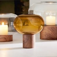 英國LSA 歐式禪風花器 (琥珀、高21.5公分)