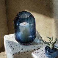 英國LSA 寶石羅馬柱花器 (藍寶石、高26公分)-RT11