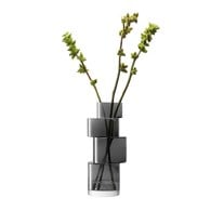 英國LSA 堆疊藝術花器 (煙灰、高35公分)-TD05