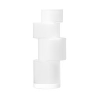 英國LSA 堆疊藝術花器 (霧白、高35公分)-TD06