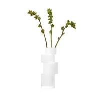 英國LSA 堆疊藝術花器 (霧白、高35公分)-TD06