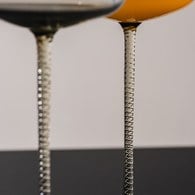 英國LSA 威尼斯派對 螺旋紋香檳碟2入組 (煙灰、190毫升)-TH07