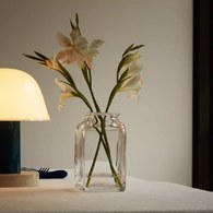 英國LSA 透明四角厚玻璃花器 (高40公分)-UM06