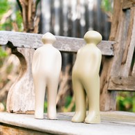 比利時Gardeco藝術擺飾 經典觀賞者 (灰褐、高23公分)