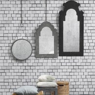 丹麥LeneBjerre 巴洛克式黑色掛鏡