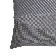 丹麥Lene Bjerre 紳士斜紋短絨靠枕 (灰、60x40公分)