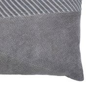 丹麥Lene Bjerre 紳士斜紋短絨靠枕 (灰、60x40公分)