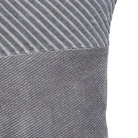 丹麥Lene Bjerre 紳士斜紋短絨靠枕 (灰、60x40公分)