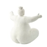 丹麥Lene Bjerre 相撲力士雕塑擺飾 (白、接納)