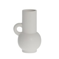 丹麥Lene Bjerre 清新質感單耳花器(白)