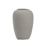 丹麥Lene Bjerre 質樸陶作寬口花器 (灰、高27公分)