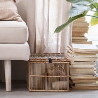 丹麥Lene Bjerre Norah海島風竹編置物箱2件組