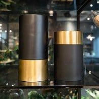 丹麥Nordal質感黑金燭台(高27公分)x高27公分