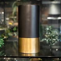 丹麥Nordal質感黑金燭台(高27公分)x高27公分