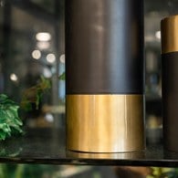 丹麥Nordal質感黑金燭台(高27公分)x高27公分