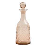 丹麥Nordal 手工切割透彩玻璃醒酒器 (中、玫瑰粉)