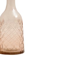 丹麥Nordal 手工切割透彩玻璃醒酒器 (中、玫瑰粉)