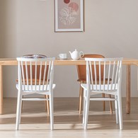 丹麥Tolv Requin 鏤空椅背單椅 (白)