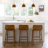 丹麥Tolv Tami 簡約L型高腳吧台椅 (橡木)