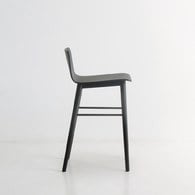丹麥Tolv Tami 簡約L型高腳吧台椅 (黑)