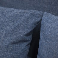 丹麥Tolv 北歐優雅扶手三人沙發 (深藍)