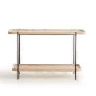 丹麥Tolv Humla 立體邊緣雙層矩形邊桌 (橡木)