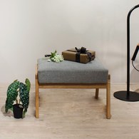 丹麥Tolv 北歐休閒布面椅凳 (灰)