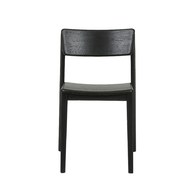 丹麥Tolv Poise典藏實木可堆疊單椅(墨黑)