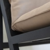 丹麥Tolv 編織網狀斜邊休閒皮革躺椅(淺灰)