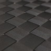 丹麥Tolv 編織網狀斜邊休閒皮革躺椅(淺灰)