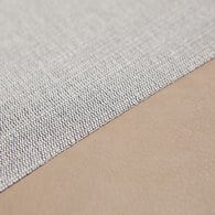 丹麥Tolv 編織網狀斜邊休閒皮革躺椅(淺灰)