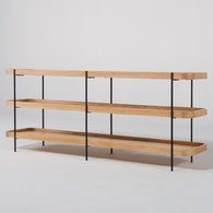 丹麥Tolv Humla 立體邊緣多層置物展架 (橡木)