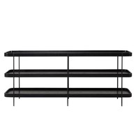 丹麥Tolv Humla 立體邊緣多層置物展架 (黑)