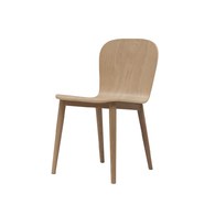 丹麥Tolv Puddle圓弧流線型單椅 (橡木)