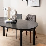 丹麥Tolv Cove橢圓型膠囊餐桌 (黑)