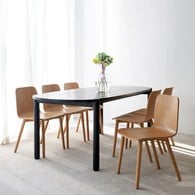 丹麥Tolv Cove橢圓型膠囊餐桌 (黑)