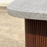 丹麥Tolv 京都園水磨石茶几 (灰/咖、55公分)