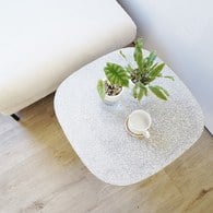 丹麥Tolv 京都園水磨石茶几 (灰/咖、55公分)