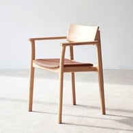 丹麥Tolv Poise典藏實木扶手椅(橡木/皮革椅墊)