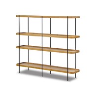 丹麥Tolv Humla 立體邊緣多層置物展架 (橡木、高135 公分)
