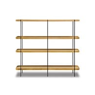 丹麥Tolv Humla 立體邊緣多層置物展架 (橡木、高135 公分)