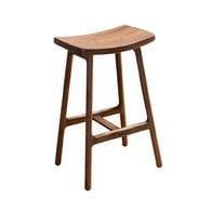 丹麥Tolv Odd 微波浪吧台椅 (胡桃木、高66.5公分)