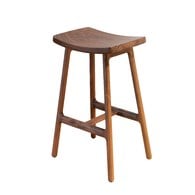 丹麥Tolv Odd 微波浪吧台椅 (胡桃木、高66.5公分)