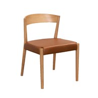 丹麥Tolv 一字靠背單椅 (皮革/棕)