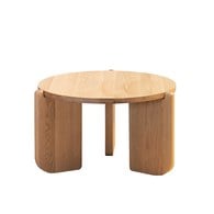 丹麥Tolv 全實木圓形茶几(高43公分)