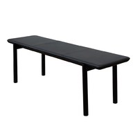 丹麥Tolv Folk北歐森林皮革長凳 (黑)