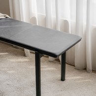 丹麥Tolv Folk北歐森林皮革長凳 (黑)