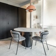 丹麥Tolv 塔拉大理石圓桌 (黑、直徑125公分)