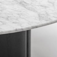 丹麥Tolv 塔拉大理石圓桌 (黑、直徑125公分)